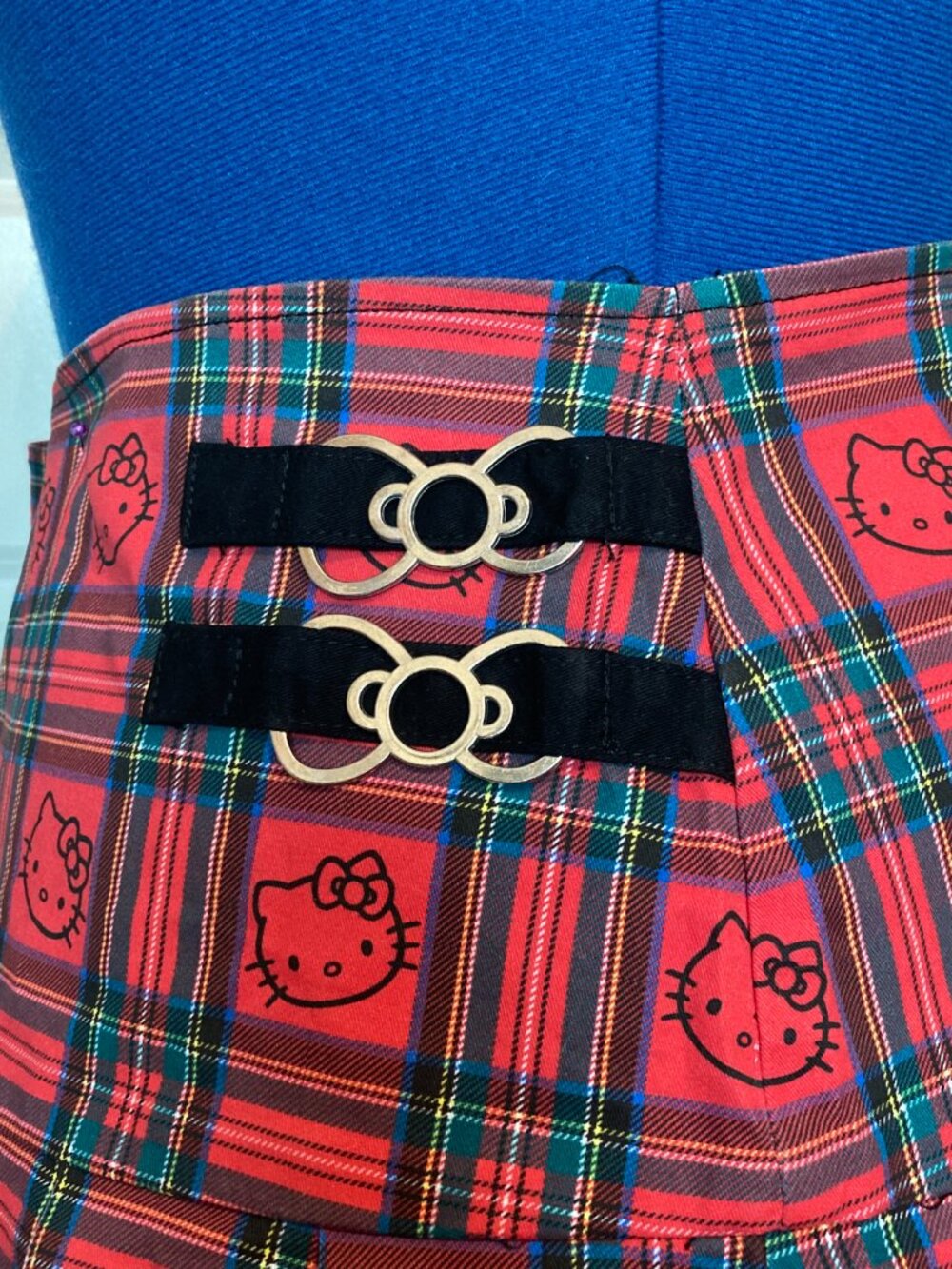 Dolls Kill x Hello Kitty Good for Each Other Plaid Mini Skirt - Picture 6 of 7